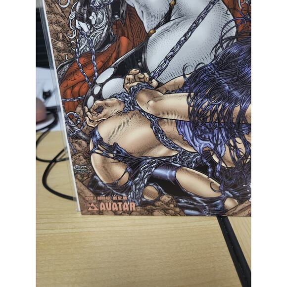 Lady Death vs. Pandora #1 2007 RARE Bondage Cover Variant Brian Pulido NM Avatar - Picture 5 of 6